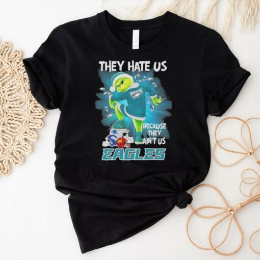 They Hate Us Because They Ain’t Us Grinch X Philadelphia Eagles Stomp On NFL Teams Christmas Shirt