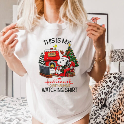 This is my hallmark Christmas  watching shirt Snoopy shirt