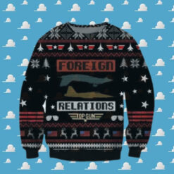 Top Gun Foreign Relations Ugly Christmas Sweater