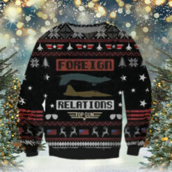 Top Gun Foreign Relations Ugly Christmas Sweater