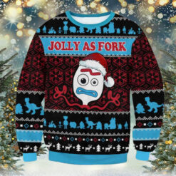 Toy Story Jolly As Fork Ugly Christmas Sweater