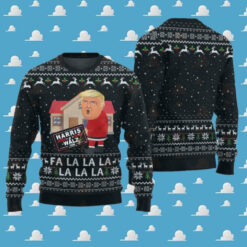 Trump 2024 Fa la la la la la la Anti Harris Ugly Christmas Sweater