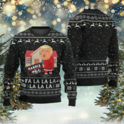 Trump 2024 Fa la la la la la la Anti Harris Ugly Christmas Sweater