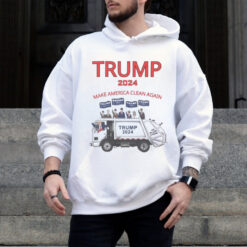 Trump 2024 garbage truck make America clean again shirt