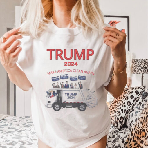 Trump 2024 garbage truck make America clean again shirt