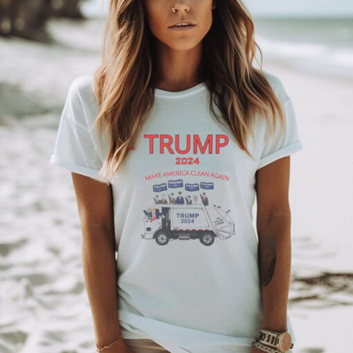 Trump 2024 garbage truck make America clean again shirt