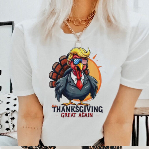 Trump Turkey Thanksgiving great again shirt