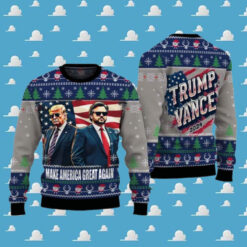 Trump Vance Make America Great Again 2024 Ugly Christmas Sweater