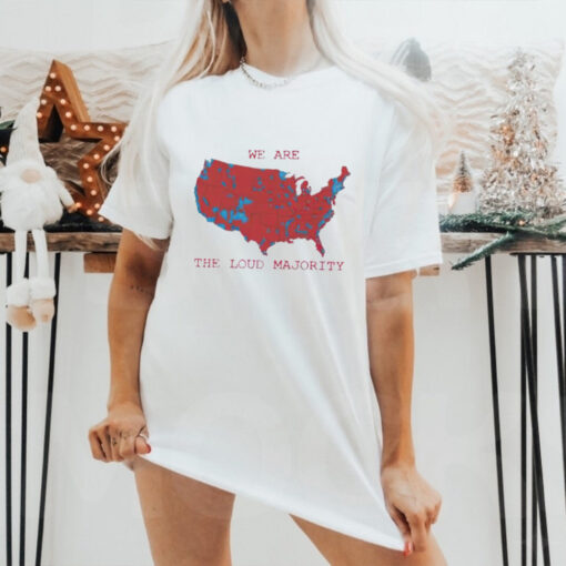 Trump won USA Map we are the loud majority shirt