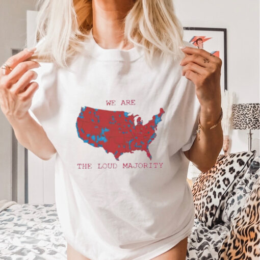 Trump won USA Map we are the loud majority shirt