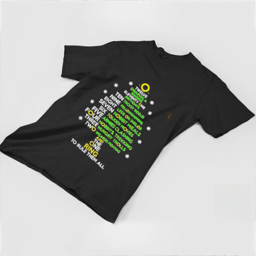 Twelve dwarves a singing eleventy one birthdays Christmas tree shirt