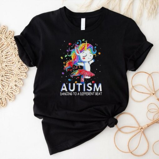 Unicorn autism dancing to a different beat shirt