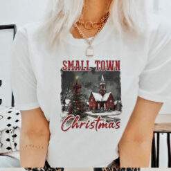 Vintage Retro Small Town Christmas 2024 Shirt