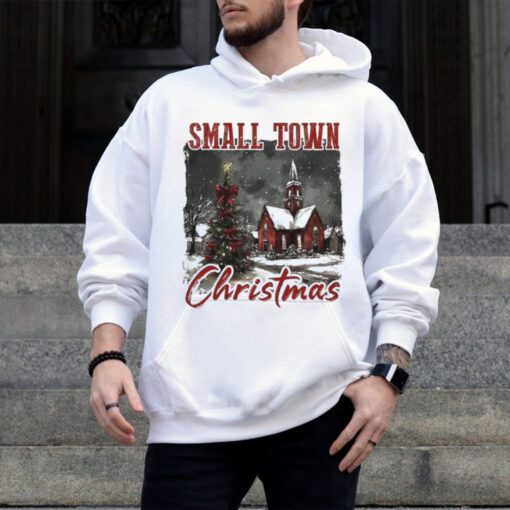 Vintage Retro Small Town Christmas 2024 Shirt