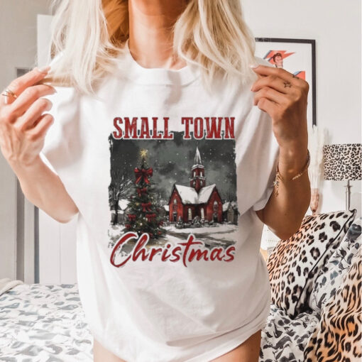 Vintage Retro Small Town Christmas 2024 Shirt