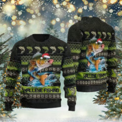 Walleye Fishing Ugly Christmas Sweater