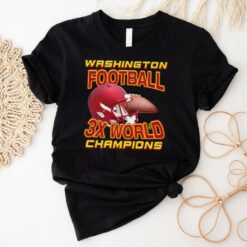 Washington Huskies 3x World Champions helmet shirt