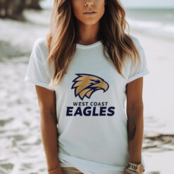 West Coast Eagles basketball logo shirt