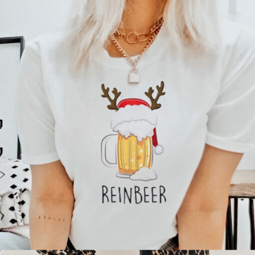 Winedeer Reinbeer Matching Christmas Couple Shirts