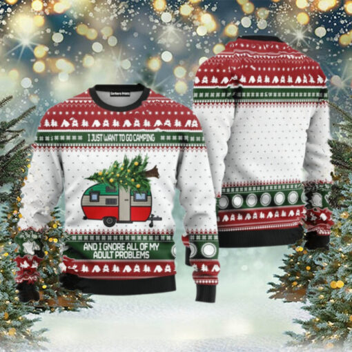 Camping Ugly Christmas Sweater