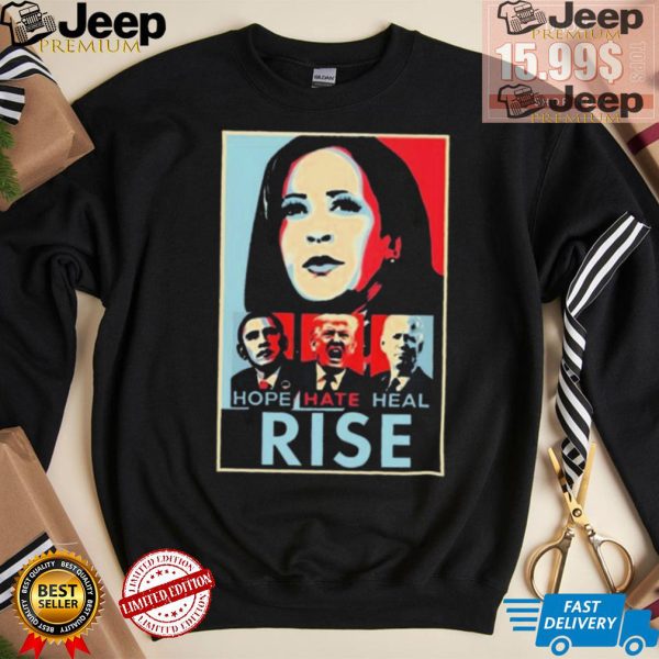 Official Harris Obama Trump Biden Hope Hate Heal Rise Shirt3