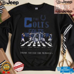 Original Indianapolis colts 71 years 1953 2024 signature thank you for the memories shirt2