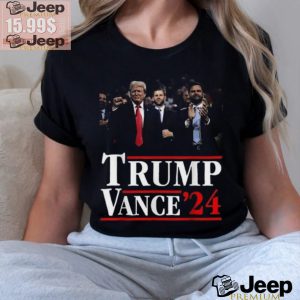 Official Trump Vance 2024 Vote Trump Retro Vintage USA Flag Style T Shirt3