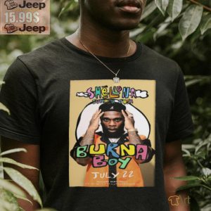 Burna Boy Shellona St Tropez On July 22 2024 Shirt1