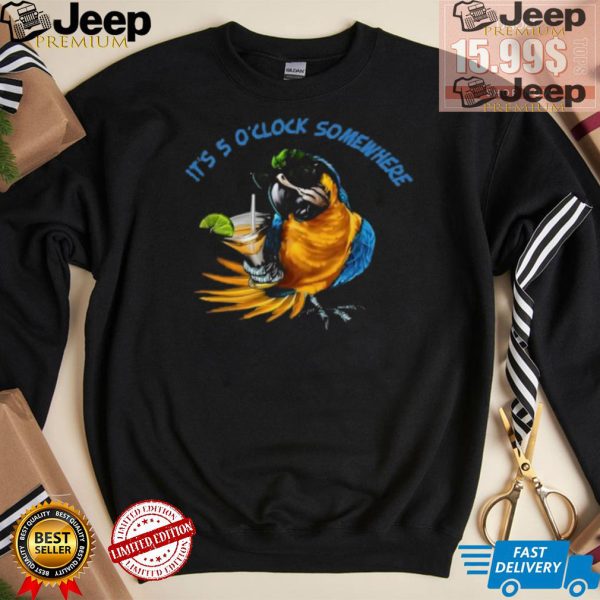 Jimmy Buffett Parrot its 5 oclock somewhere shirt2