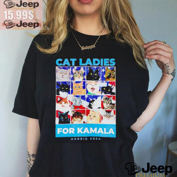 Cat Ladies for Kamala Harris 2024 shirt0