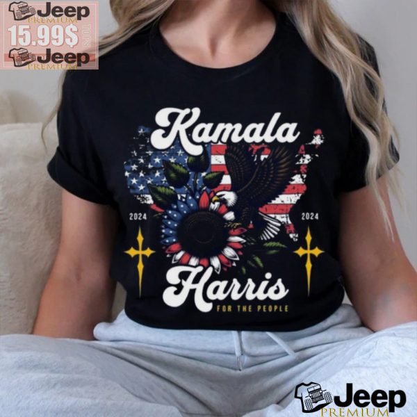 Kamala Harris 2024 For The People Madam President Eagle US Flag Shirt3