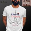 USA Eiffel Tower Paris Summer 2024 logo shirt0