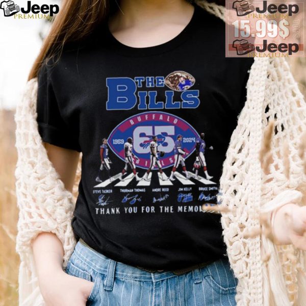 Official The Buffalo Bills Abbey Road 1959 2024 Thank You For The Memories Signatures shirt4