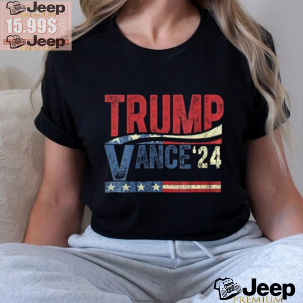 Womens trump vance 2024 donald trump 24 vance for president 2024 v neck t shirt3