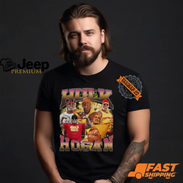 Hulk Hogan Five Pose Wrestling T shirt1