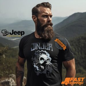 injer Gasmask Skull T Shirt3