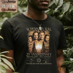 Supernatural 20th Anniversary 2005 2025 Signature Thank You For The Memories Unisex T Shirt1