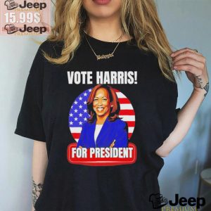 Vote Kamala Harris for president 2024 American flag shirt0