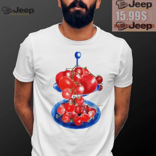 Italian Tomato platter art shirt0