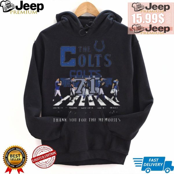 Original Indianapolis colts 71 years 1953 2024 signature thank you for the memories shirt4