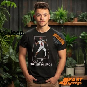 Alabama Football Jalen Milroe State Star Shirt