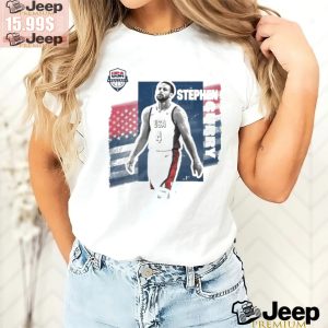 Official Stephen Curry USA Basketball 2024 Summer Olympics Player Cutout T Shirt3