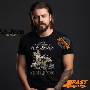 Colorado Buffaloes x Minnie Mouse Never Underestimate A Woman Who Understands Football And Loves Shirt