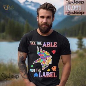 Minnesota Vikings Autism See The Able Not The Label Shirt0