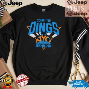 New York Knicks count the Dings NYC 2024 logo shirt3