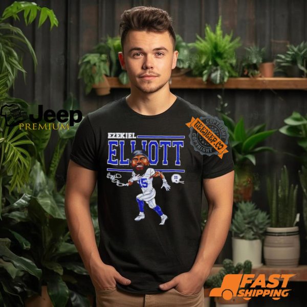 Ezekiel Elliott Dallas Cartoon Football Signature shirt