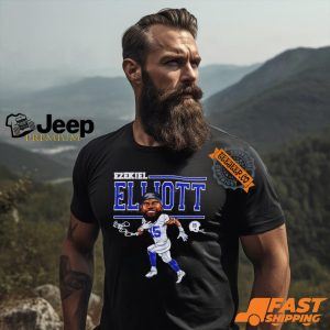 Ezekiel Elliott Dallas Cartoon Football Signature shirt