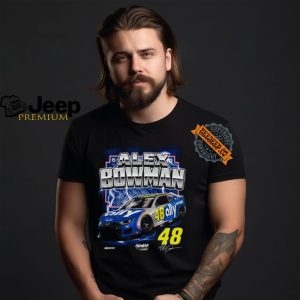 Alex Bowman 48 2024 Ally Darlington Throwback T shirt3