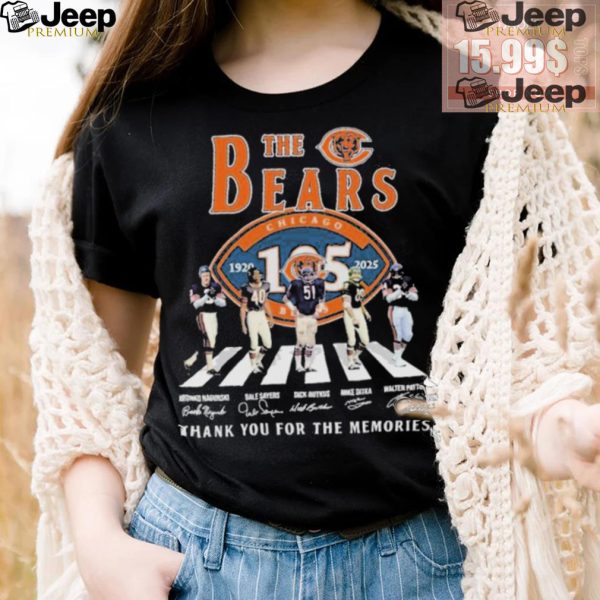 Official The Chicago Bears Abbey Road 1920 2025 Thank You For The Memories Signatures shirt4