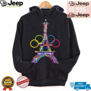 Paris 2024 olympics games eiffel tower print casual shirt4